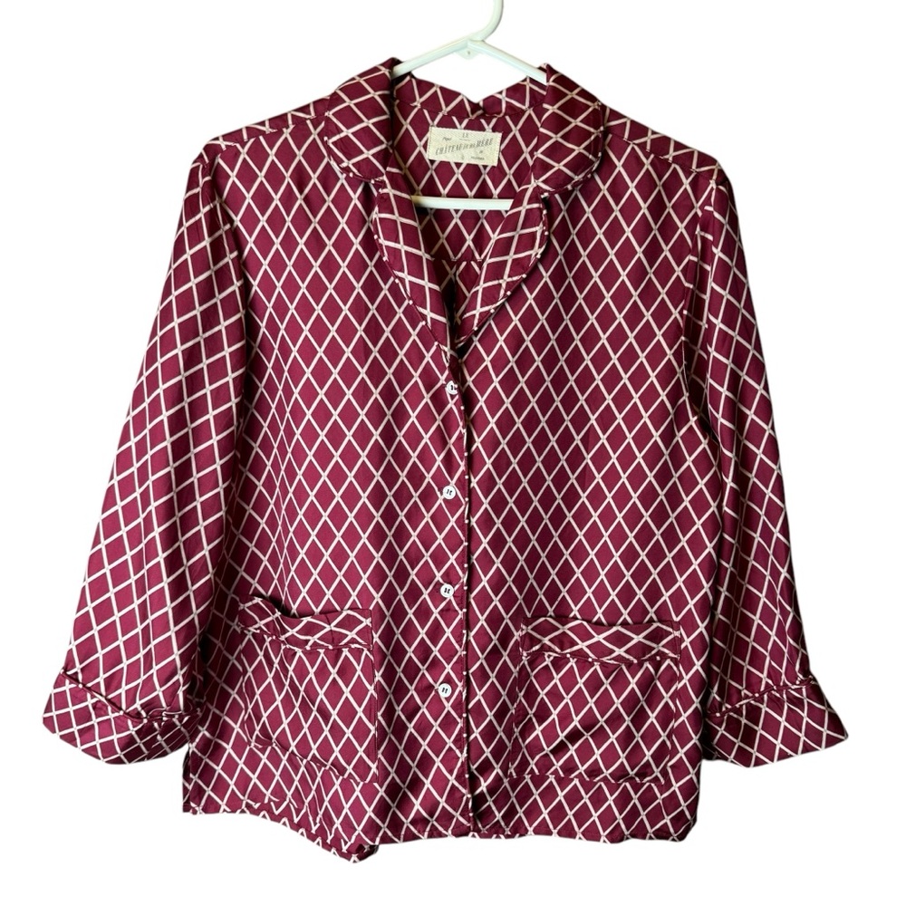 Chateau de Ma Mere Silk Pajama Jacket Top 1 (S/M)